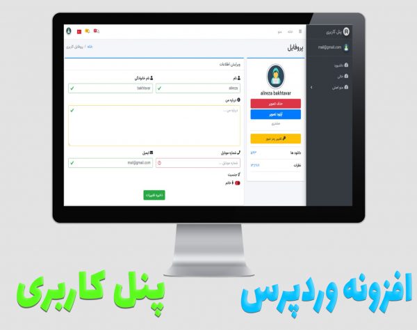 پنل کاربری