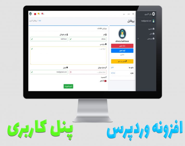 پنل کاربری